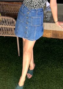 Denim Mini Skirt