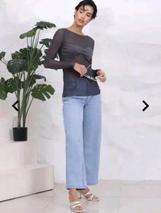 Stylish Sheer Long Sleeve Top