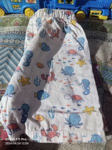 Baby Pure Cotton Banyan And Pant Set