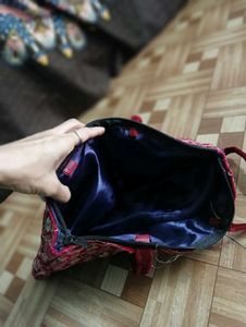 Red Hand Purse Bag
