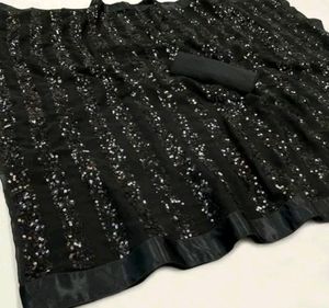 Sequence Saree 🖤