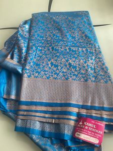 Blue Zari Saree