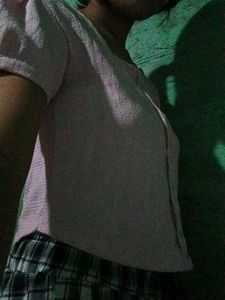 Pink Puff Sleeve Top