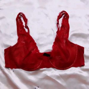 Red Lace Bra