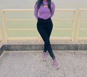 Purple Sweat Top.