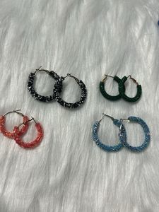 Festive Hoop Earrings Combo