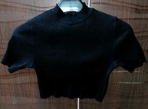 Black Woolen Top