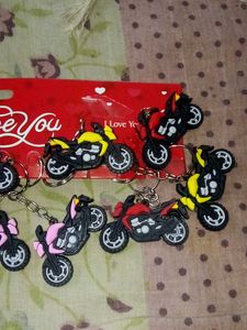 Excellent Brand New Bike Keychain Set