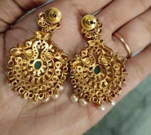 Beautiful Stone Earrings With Drops 🌼✨😍