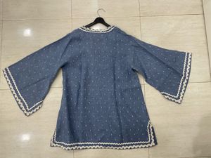 💙Indigo Breeze:The All-Occasion Artisanal Tunic🌊