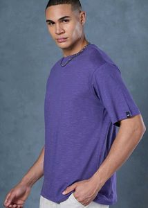 Men&#39;s Skipper Blue Oversized T-shirt