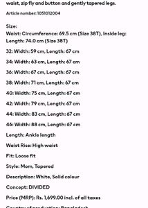H&amp;M Mom Loose Fit Twill Trousers