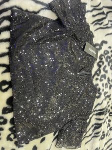 Sequin Black Girls Top🦋