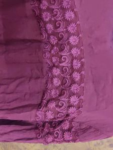 Maroon Floral Long Sleeve Top