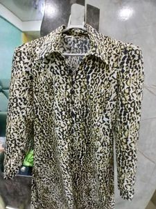 Leopard Print Midi Dress