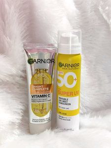 Garnier Vitamin C Cleanser & Super UV Sunscreen