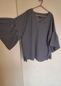 Grey Check Top