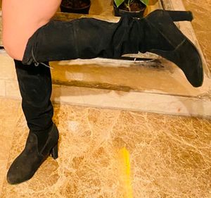 Heeled Knee Length Boots