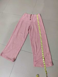 Pink Wide Leg trousers for women