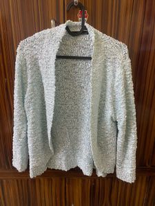 Light Blue Knit Cardigan