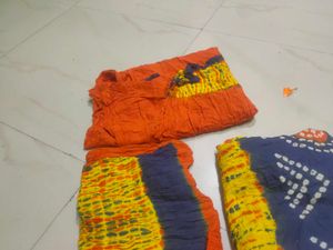 Bandhani Print Dress Material