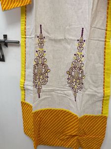 Khadi Cotton Embroidered Kurti