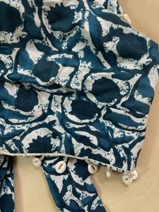 Ethnic Indigo Print Top