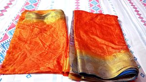 Kanjivaram Silk Red &amp; Gold Floral Sari