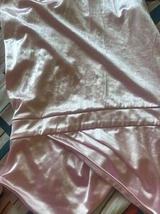 A Pink Satin Smart Dress