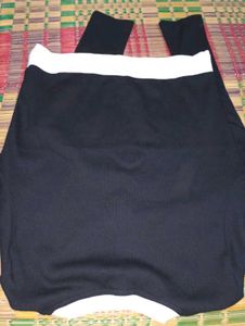 Black &amp; White Trimmed Top