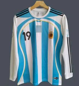 Argentina Jersey Long Sleeve Retro Messi Kit