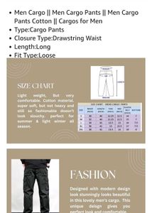🔥Brand NEW Mens Cargo Pant🔥