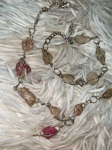 Unique Gemstone Necklace and Bracelet