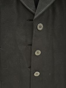 Women&#39;s Black Wool Long Coat