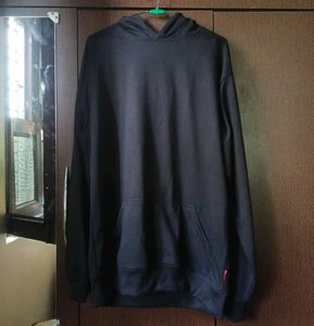 Oversized Black Hoodie For Men And Women