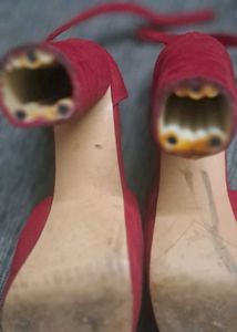 Red Platform Heels