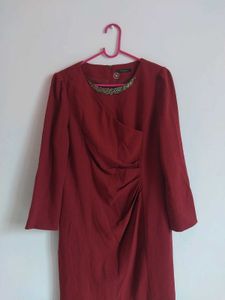 Chic Black Mini  And Cherry Red Dress