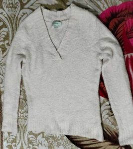 Pink Fuzzy Knit Sweater