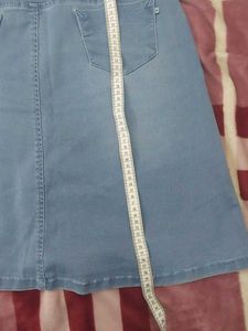 Denim A-Line Skirt