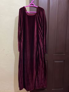 Women Velvet Long Top