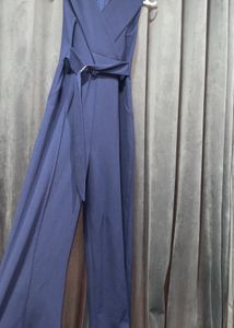 Shopper’s Stop Solid Sleeveless Polyester Blend Womens Regular Jumpsuit