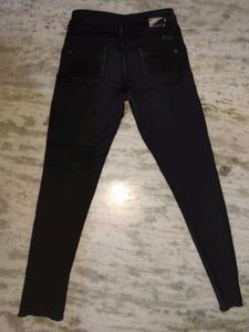 High Waisted Black Denim Jeans