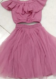 Unique Top And Skirt Set