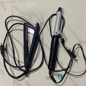 Hair Styling Duo: Flat Iron & Curling Iro