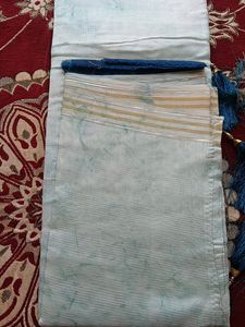 Organza Tie Die Blue Saree