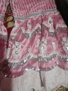 Pink Embellished Kurta Set