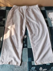 White Mix Cotton Plazo