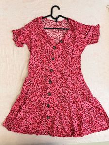 💓Pink animal print dress 💓