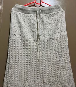 Elegant White Knit Dress