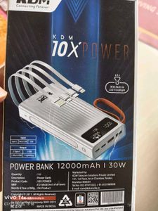 KDM 10X 12000mAh Power Bank